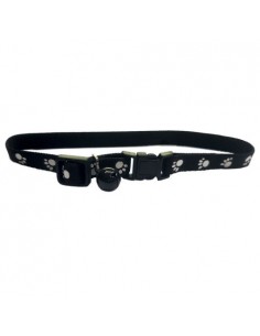 COLLAR AJUSTABLE CASCABEL 10x200-300 T/MINI. NEGRO