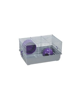 JAULA HAMSTER RUSO 113 GRIS 39x25.5x22cm