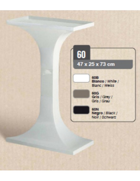 PIE 60 CREMA (47x25x73cm.)