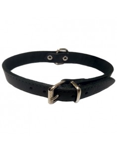 COLLAR CUERO LISO 20X500MM.NEGRO S.D