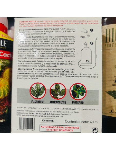 FUNGICIDA POLIVALENTE 40 ML.
