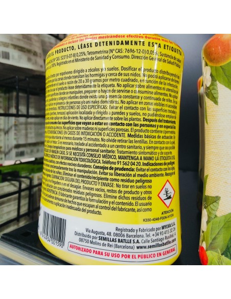 ANTI HORMIGAS TALQUERA 500 Gramos.