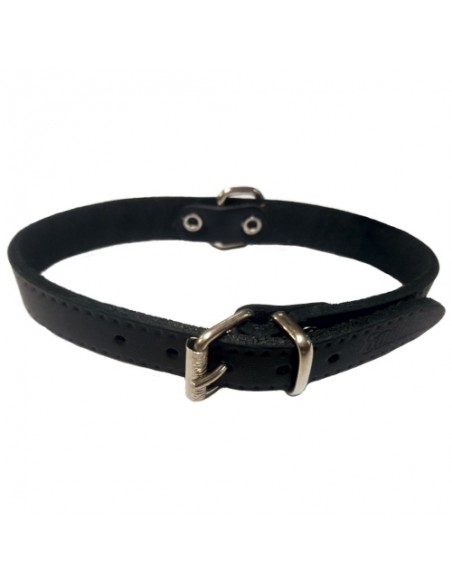 COLLAR CUERO LISO 40x700mm.NEGRO