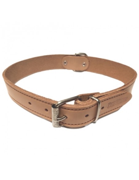COLLAR CUERO LISO 40x700mm.NEGRO