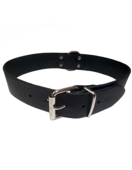 COLLAR CUERO LISO 40x700mm.NEGRO