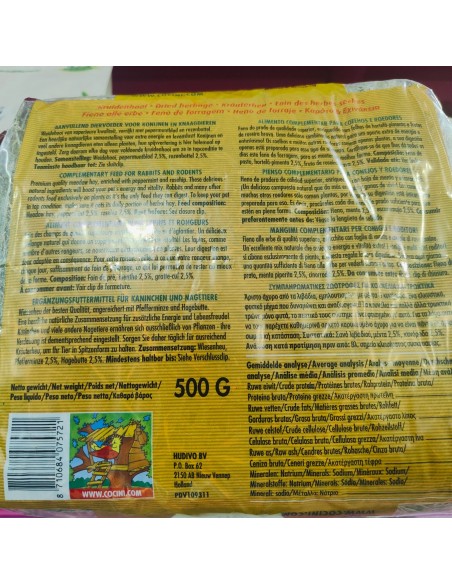 HENO MANZANILLA y DIENTE LEON 500gr. AZUL