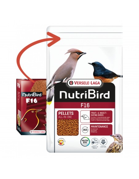 NUTRIBIRD F-16 800 GR. INSECTIVOROS/FRUGÍVOROS