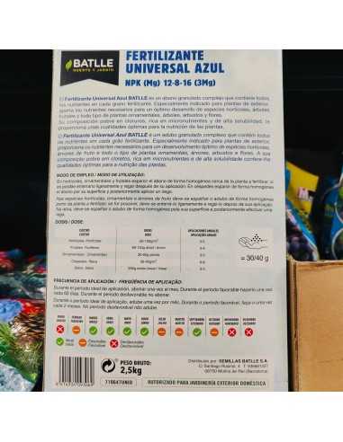 FERT.UNIVERSAL AZUL 2,5 KG.