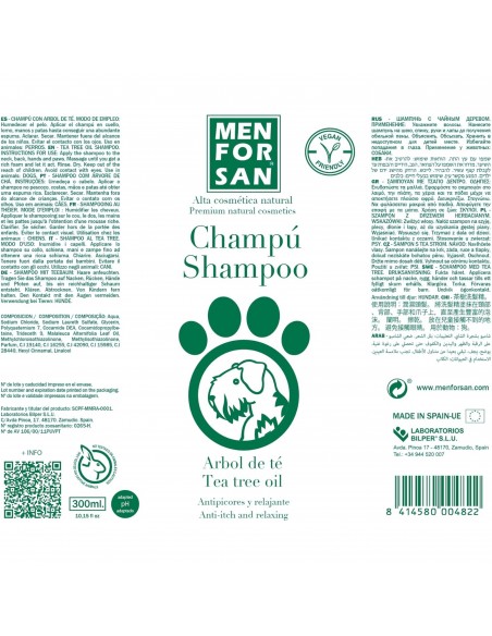 MENFORSAN CHAMPU ARBOL DE TE 300ml.