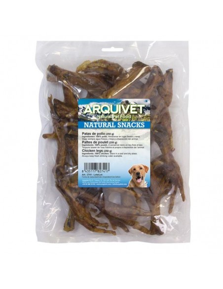 PATAS DE POLLO NATURALES 250gr.Arquivet