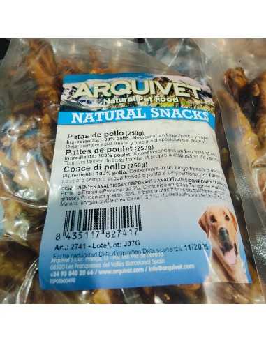 PATAS DE POLLO NATURALES 250gr.Arquivet