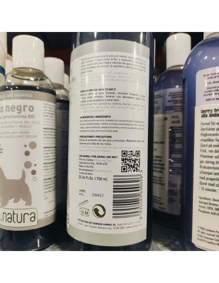 CHAMPU PELO NEGRO 750ml. PETNATURA