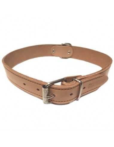 COLLAR CUERO LISO 25X550 S.D.MARRON