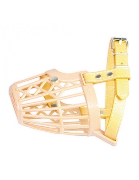 BOZAL PLASTICO Y PIEL 8cmx10.5x12cm. BOZAL PLASTICO Y PIEL 8cmx10.5x12cm.