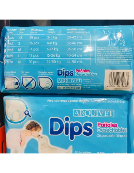 PAÑAL ARQUIDIPS TALLA S 16 pcs.