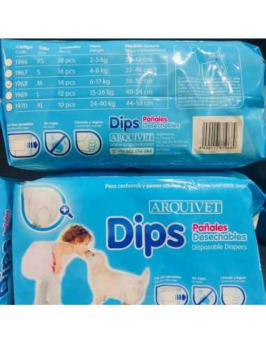 PAÑAL ARQUIDIPS TALLA S 16 pcs.