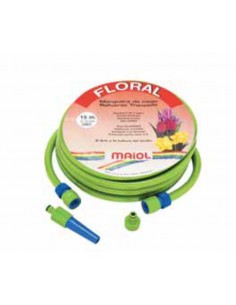 MANGUERA FLORAL VERDE 15MTS.+KIT