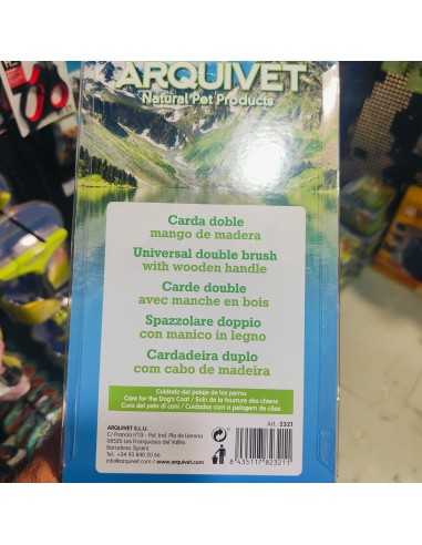CARDA DOBLE CON MANGO MADERA. ARQUIVET