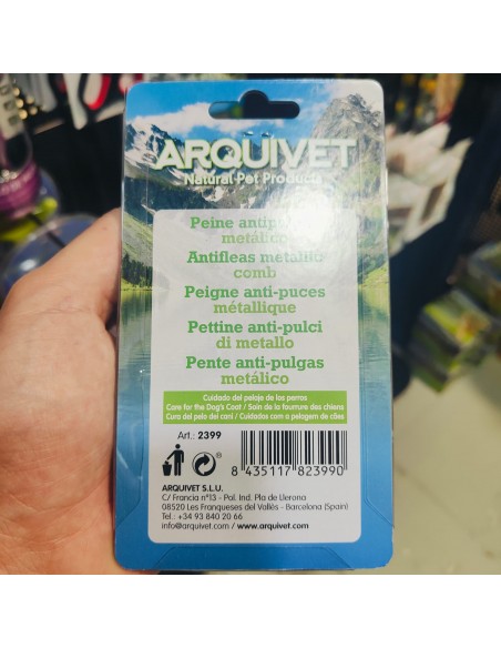 PEINE ANTIPULGAS PERROS