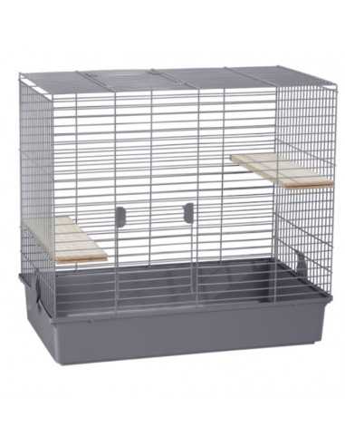 JAULA CHINCHILLA 270 GRIS 70x40x65 cm