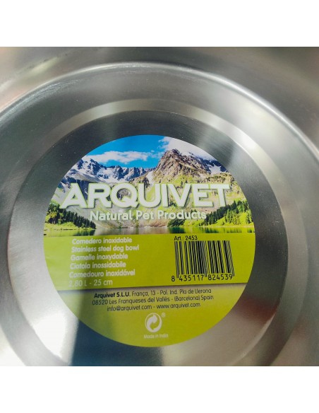 COMEDERO ACERO INOX.Nº4 2,80LT/25cm.
