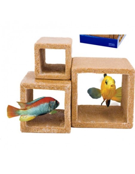CUBOS ESCONDITE 3 UDS.(6X6 8X8 10,2X10,2 CM.)