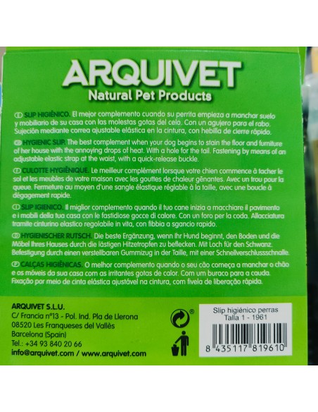 SLIP HIGIENICO PERRAS T-4 50-59cm.