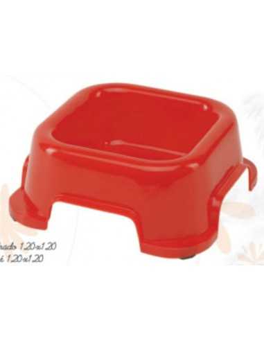COMEDERO PERRO CUADRADO 12 CM.