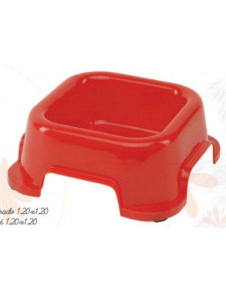 COMEDERO PERRO CUADRADO 12 CM.