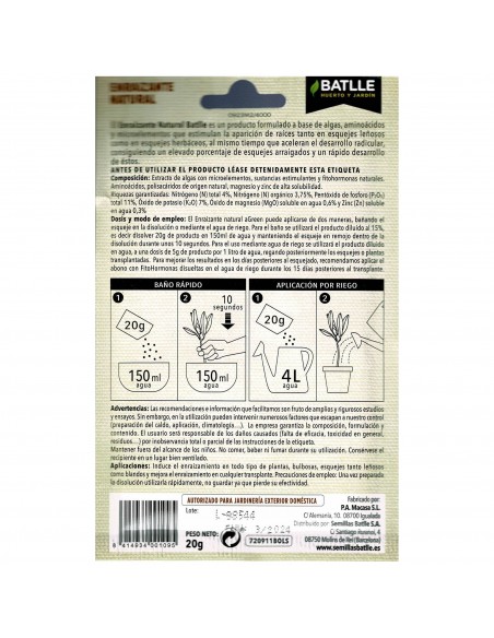 HORMONAS ENRAIZANTES 20 gr.