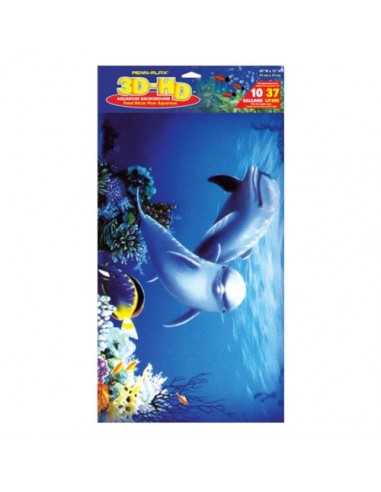 POSTER 3D DELFINES (50X30 CM)