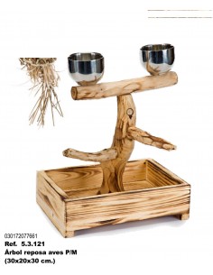ARBOL REPOSA AVES S/M 30X20X30 CM.