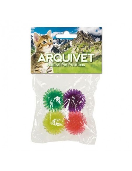 PELOTA ERIZO 3,5 cm. Bolsa 4 Uds.