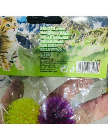 PELOTA ERIZO 3,5 cm. Bolsa 4 Uds.