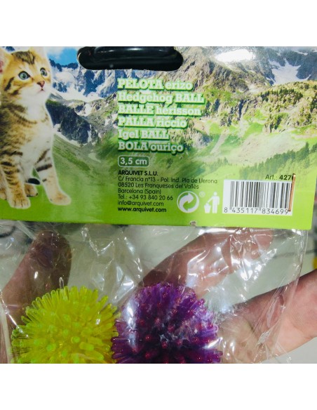 PELOTA ERIZO 3,5 cm. Bolsa 4 Uds. PELOTA ERIZO 3,5 cm. Bolsa 4 Uds.