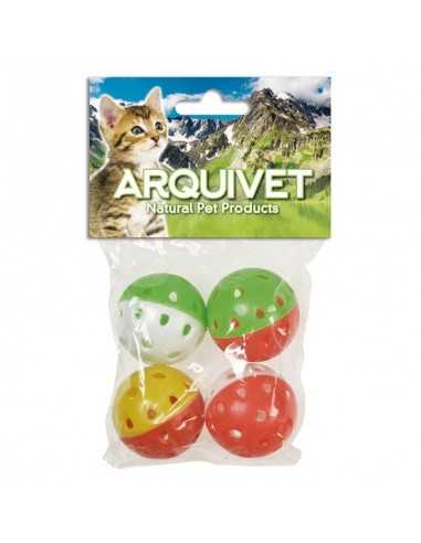 PELOTA CASCABEL 4,5 cm. Bolsa 4 Uds.