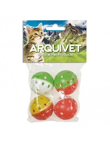 PELOTA CASCABEL 4,5 cm. Bolsa 4 Uds.