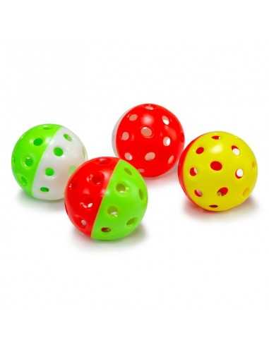PELOTA CASCABEL 4,5 cm. Bolsa 4 Uds.