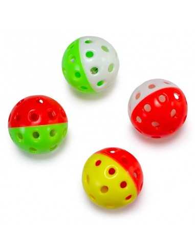 PELOTA CASCABEL 4,5 cm. Bolsa 4 Uds.