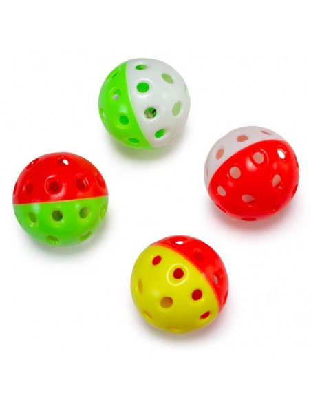 PELOTA CASCABEL 4,5 cm. Bolsa 4 Uds. PELOTA CASCABEL 4,5 cm. Bolsa 4 Uds.