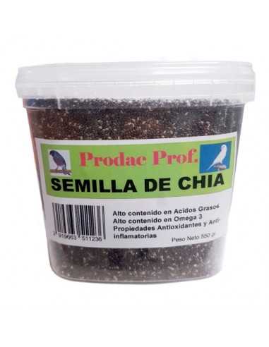 CHIA (SALVIA HISPANICA) TARRINA 550 GR.