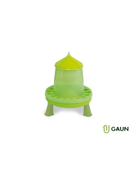 TOLVA PLASTICO AVES 4 KG CON PATAS. PISTACHO