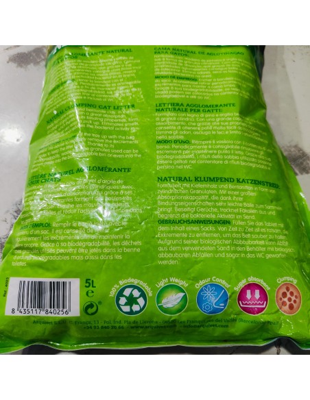 ARENA NATURAL CAT LITTER 5 LTS. Arquivet