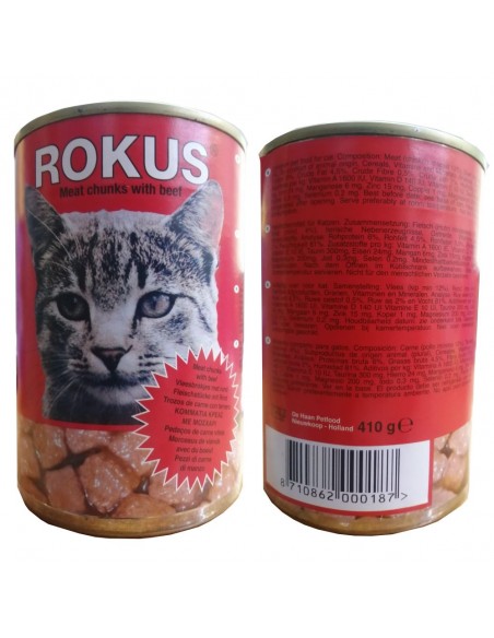 LATA GATOS 415 GR.PESCADO ROKUS