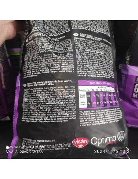 OPTIMA NOVA ADULT MINI POLLO ARROZ 12 KG.