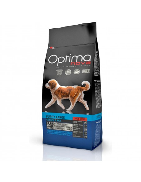 OPTIMA NOVA PUPPY LARGE POLLO ARROZ 12 KG.