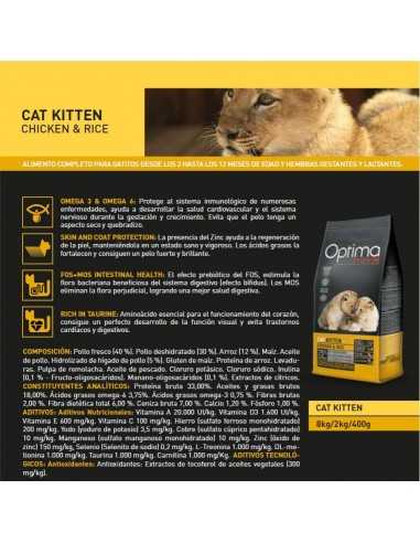 OPTIMA NOVA CAT KITTEN 2 KG.