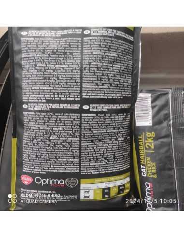 OPTIMA NOVA CAT HAIRBALL 2 KG.
