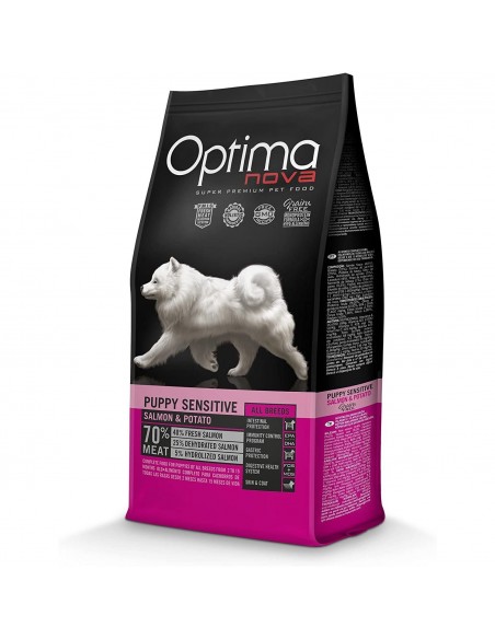 OPTIMA NOVA PUPPY SENSITIVE SALMON PATATA 2 KG.