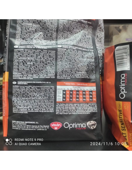 OPTIMA NOVA ADULT SENSITIVE 2 KG.